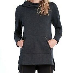 Lole gray hooded tunic sweatshirt Sz XS